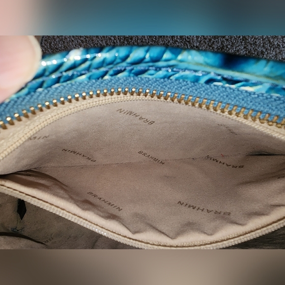 Brahmin Clutch Turquoise Clutch Shoulder Bag - Picture 7 of 16